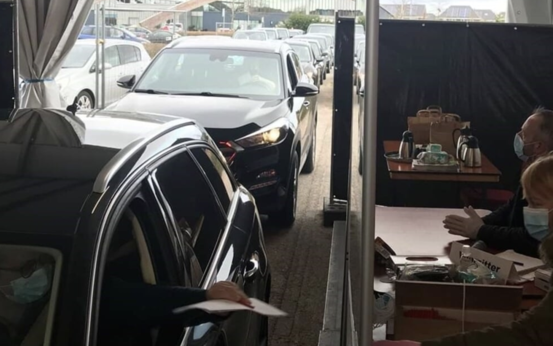 Weer ‘drive-through’ stembureaus in de regio