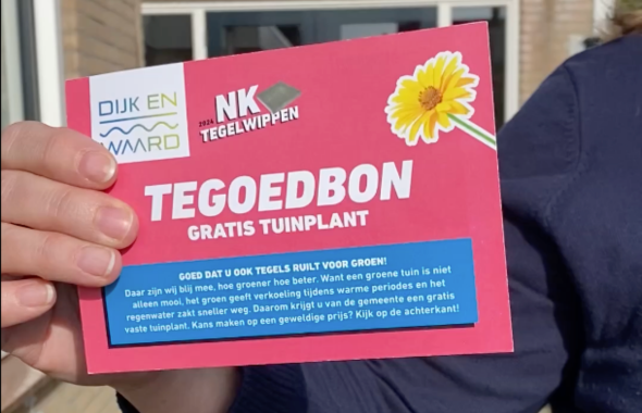 Dijk en Waard trapt NK Tegelwippen af voor meer groen: gratis tuinplant voor elke m2 aan gewipte tuintegels