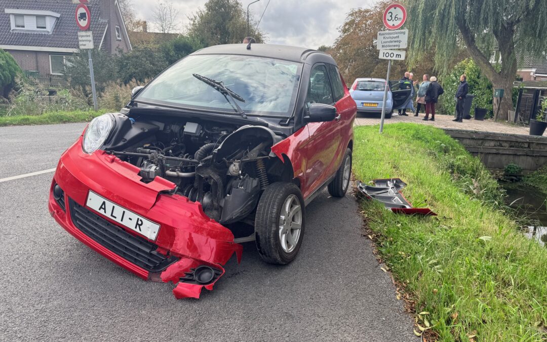 Veel schade voor brommobiel bij ongeval in Heerhugowaard