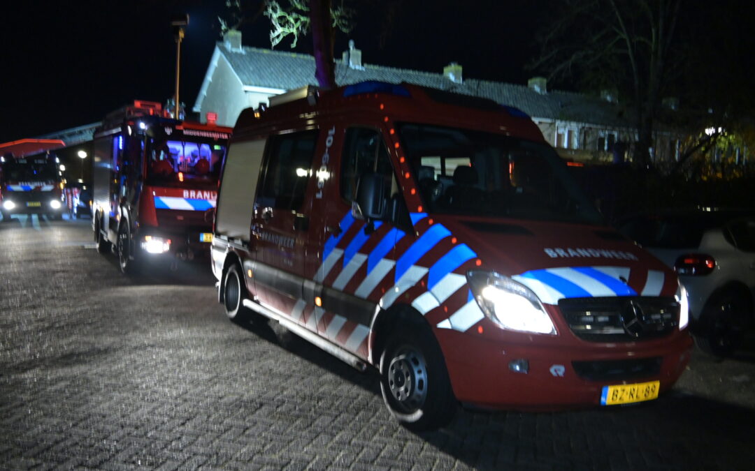 Brand in woning in de Rijp