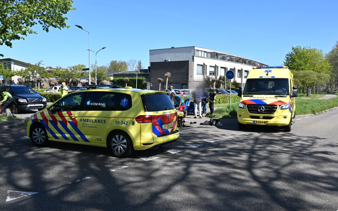 Ernstig ongeval met scooterrijder in Heiloo