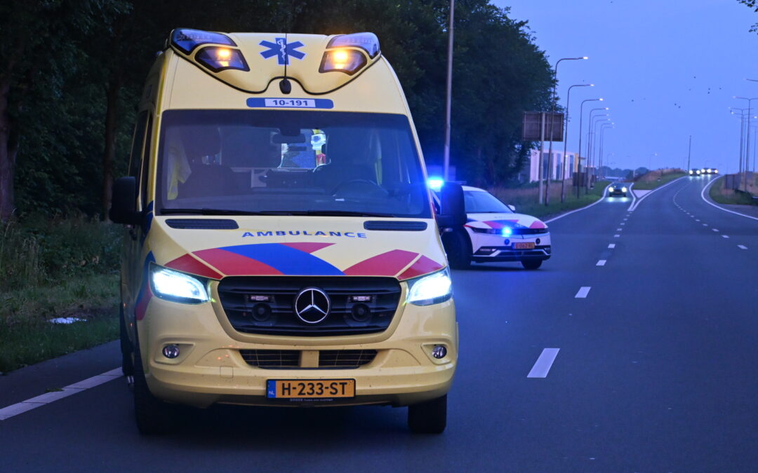 Bestuurder naar ziekenhuis na eenzijdig ongeval op N244 bij Alkmaar