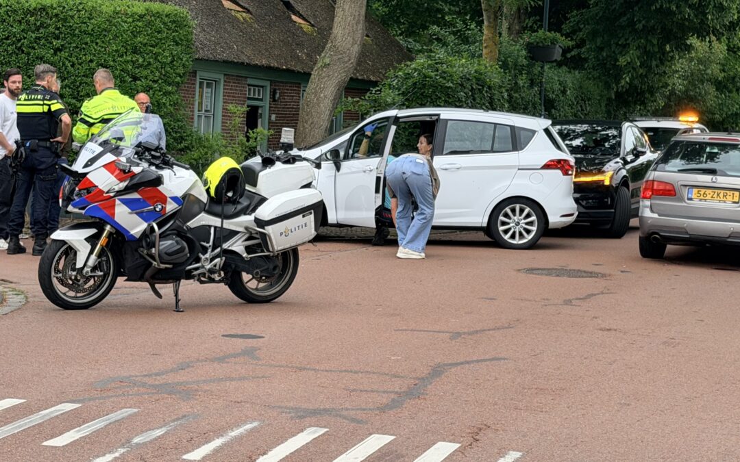 Automobiliste onwel en rijdt paaltjes uit de grond in